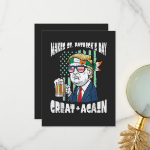 Gör St Patricks Day Stort Igen Sankt Paddys Tack Kort