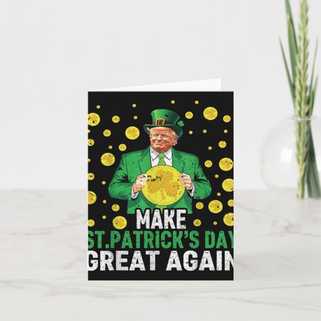 Gör St patricks day till Underbar igen, roligt St  Kort (Framsida)