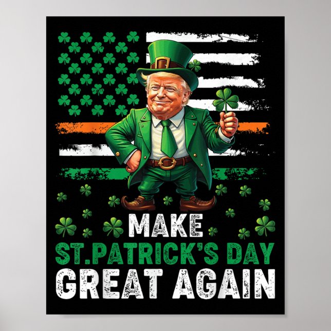 Gör St patricks day till Underbar igen, roligt St  Poster (Framsidan)