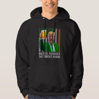 Gör St patrick's day Underbar igen, Flagga-trump Hoodie