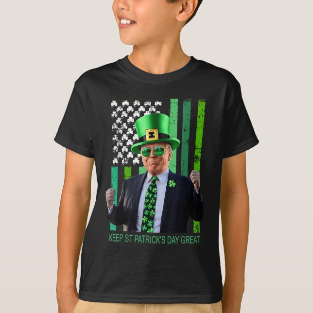 Gör St patricks day Underbar igen, Irish American  T Shirt (Framsida)