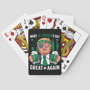 Gör St patrick's day Underbar igen, irländska trum Casinokort