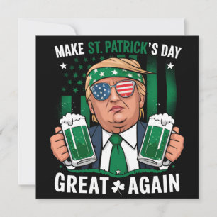 Gör St patrick's day Underbar igen, irländska trum Inbjudningar