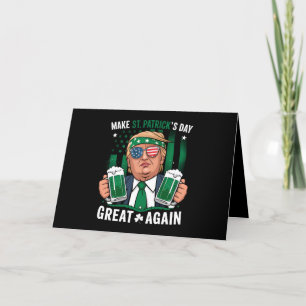 Gör St patrick's day Underbar igen, irländska trum Tack Kort