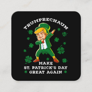 Gör St patrick's day Underbar igen, lustigt Fyrkantigt Visitkort