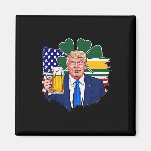 Gör St patrick's day Underbar igen, lustigt iris Magnet (Framsidan)