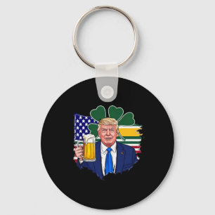 Gör St patrick's day Underbar igen, lustigt iris Nyckelring