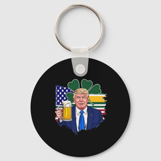 Gör St patrick's day Underbar igen, lustigt iris Nyckelring (Framsida)