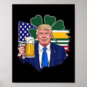 Gör St patrick's day Underbar igen, lustigt iris Poster