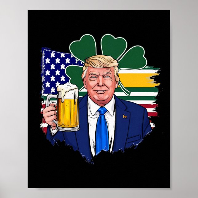 Gör St patrick's day Underbar igen, lustigt iris Poster (Framsidan)