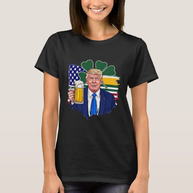 Gör St patrick's day Underbar igen, lustigt iris T Shirt (Framsida)