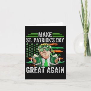 Gör St patricks day Underbar igen, lustigt, irländ Kort