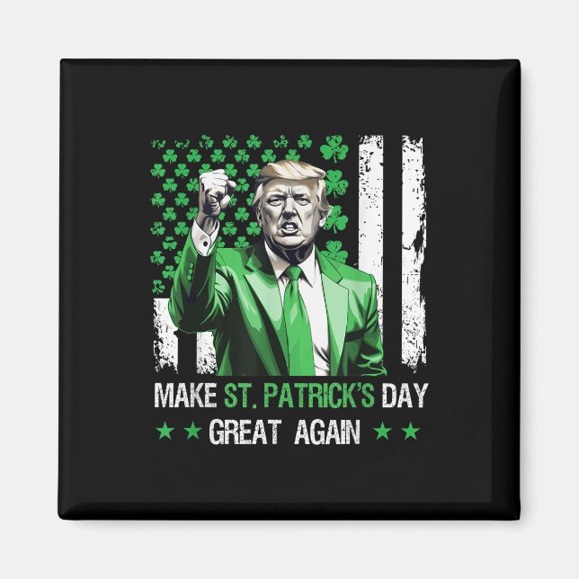 Gör St patricks day Underbar igen, lustigt Magnet (Framsidan)