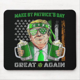 Gör St patricks day Underbar igen, lustigt öl Trum Musmatta