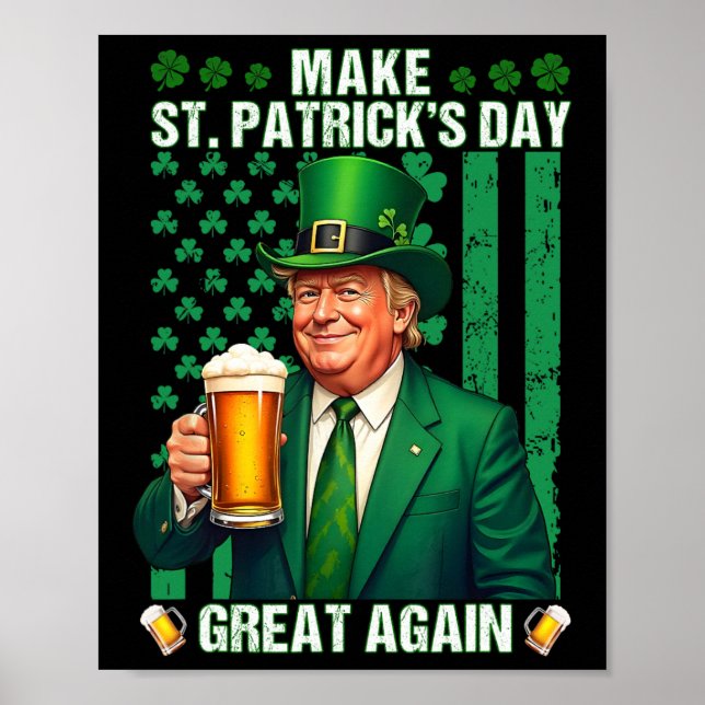 Gör St patricks day Underbar igen, lustigt. Poster (Framsidan)