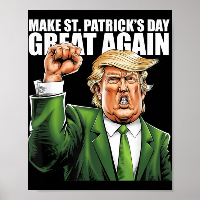 Gör St patricks day Underbar igen, lustigt Poster (Framsidan)
