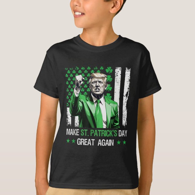 Gör St patricks day Underbar igen, lustigt T Shirt (Framsida)