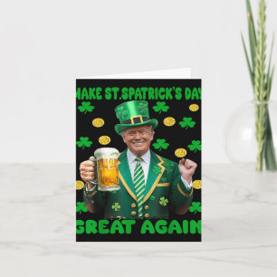 Gör St patricks day Underbar igen, roligt Trump Ma Kort