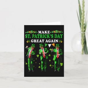 Gör St patricks day Underbar igen, roligt Trump Ma Kort