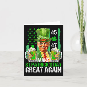 Gör St patricks day Underbar igen, Shamrock Trump Kort