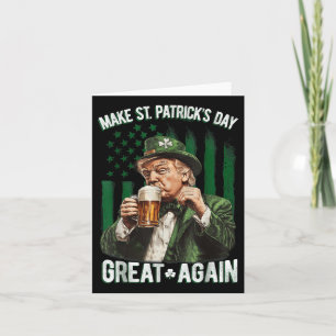 Gör St patricks day Underbar igen, Shamrock Trump  Kort