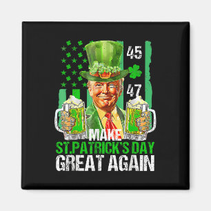 Gör St patricks day Underbar igen, Shamrock Trump Magnet