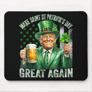 Gör St patricks day Underbar igen, Shamrock Trump Musmatta