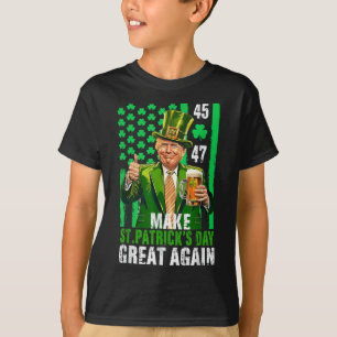 Gör St patricks day Underbar igen, Shamrock Trump T Shirt