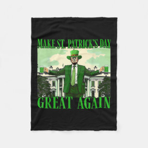 Gör St. Patricks Day Underbar igen till en fin tru Fleecefilt