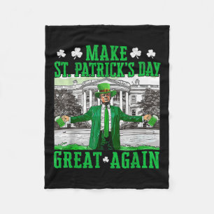 Gör St. Patricks Day Underbar igen till en fin tru Fleecefilt