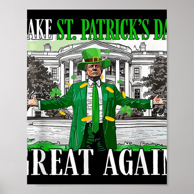 Gör St. Patricks Day Underbar igen till en fin tru Poster (Framsidan)