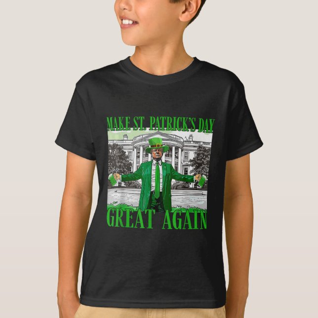 Gör St. Patricks Day Underbar igen till en fin tru T Shirt (Framsida)