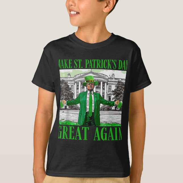 Gör St. Patricks Day Underbar igen till en fin tru T Shirt (Framsida)