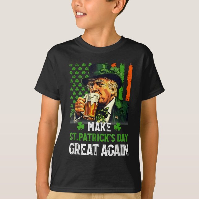 Gör St. Patricks Day Underbar igen till en fin tru T Shirt (Framsida)