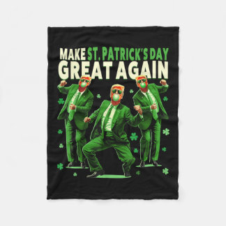 Gör St patricks day Underbar igen till en praktisk Fleecefilt