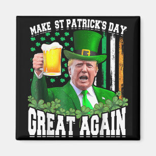 Gör St patricks day Underbar igen till en rolig tr Magnet