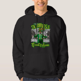 Gör St patrick's day Underbar igen Trump Shamrock Hoodie