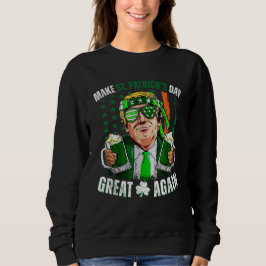 Gör St patrick's day Underbar igen Trump Shamrock T Shirt