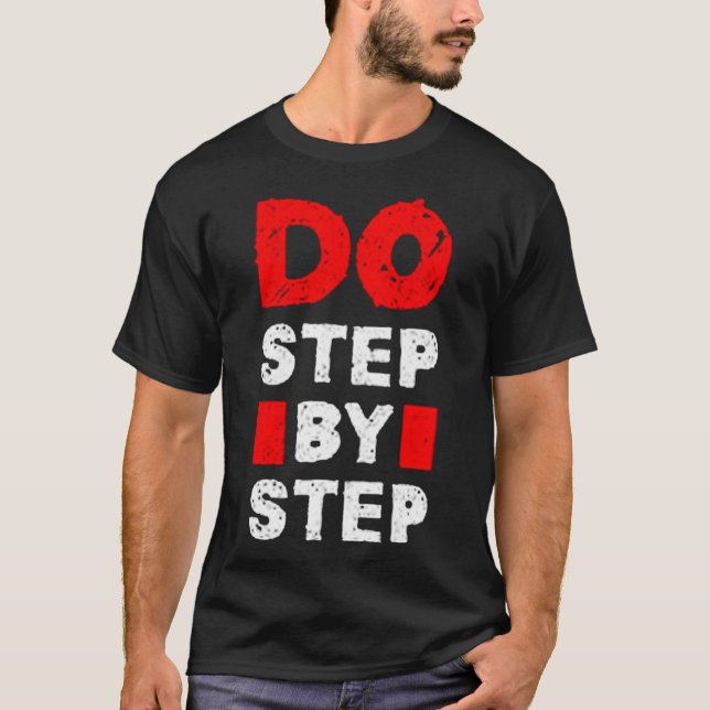Gör steg för steg t shirt (Framsida)