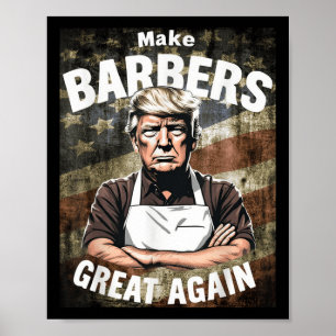 Gör strecken Underbara igen _ Barbers för trumma Poster