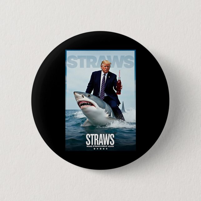 Gör Sugrör Stora Igen Meme Design  Knapp (Framsida)