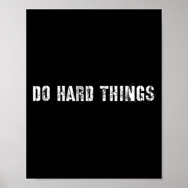 Gör Svåra Saker Tufft Poster (Framsidan)