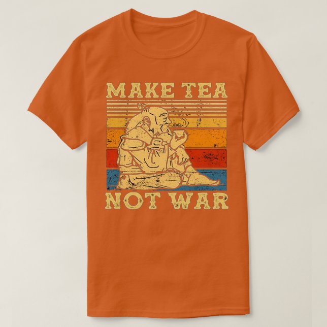 Gör Tea till inte Krig 5 T Shirt (Design framsida)
