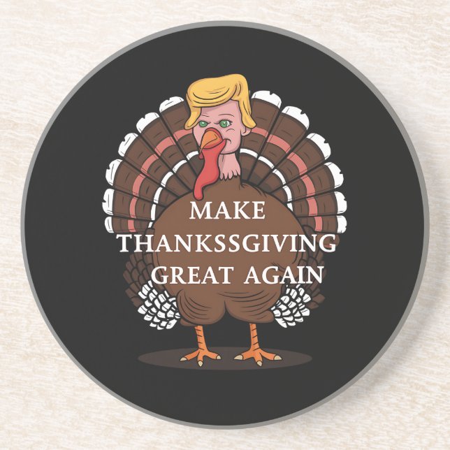 Gör Thanksgiving Stort Igen Trump Kalkon 2024  Underlägg (Framsidan)