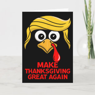 Gör Thanksgiving Stort Igen Trump Turkiet Roligt Kort