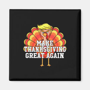 Gör Thanksgivingen Underbar igen Lustigt Turkiet D Magnet