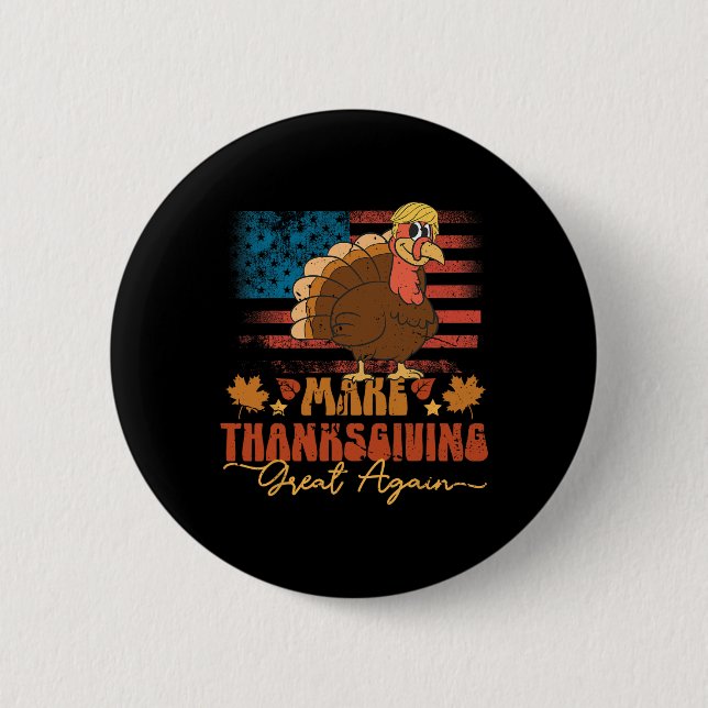 Gör Thanksgivingen Underbar igen, roligt Trump Tur Knapp (Framsida)