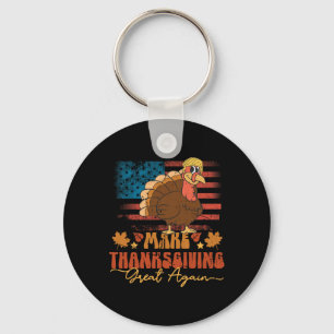 Gör Thanksgivingen Underbar igen, roligt Trump Tur Nyckelring