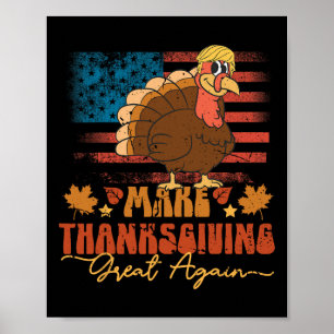 Gör Thanksgivingen Underbar igen, roligt Trump Tur Poster