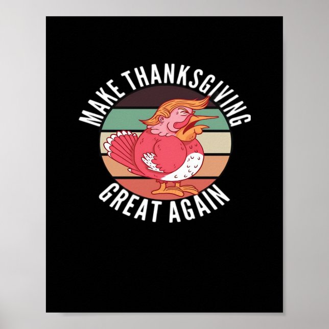 Gör Thanksgivingen Underbar igen till en trumpkin  Poster (Framsidan)